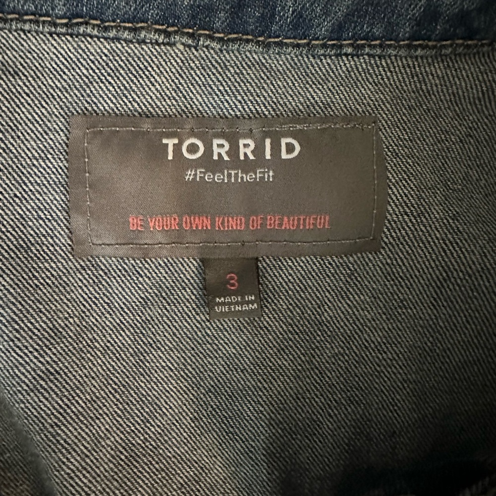 Torrid Extra Long Denim Jacket - image 6
